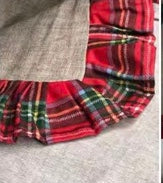 Carica l'immagine nel visualizzatore di Gallery, Tovaglia antimacchia beige con voilant tartan