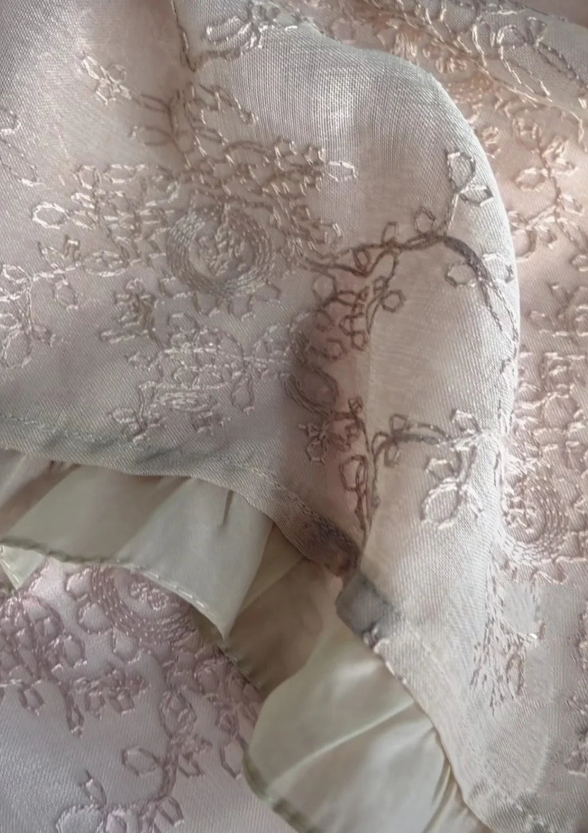 Runner pizzo Divina bianco/beige/cipria Atelier 17