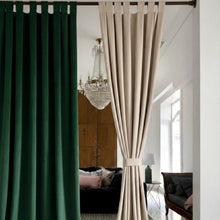 Carica l'immagine nel visualizzatore di Gallery, Tenda velluto caresse con embrasse di L'atelier 17 - colori vari