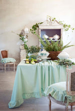 Carica l'immagine nel visualizzatore di Gallery, copricuscino per sedia shabby chic verde menta Blanc Mariclo