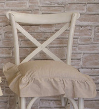 Carica l'immagine nel visualizzatore di Gallery, cuscini per sedia shabby con voilant collezione Essentiel di Atelier 17