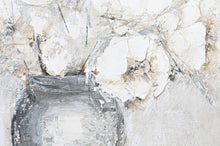 Carica l'immagine nel visualizzatore di Gallery, quadro fiori bianchi 90x120 variante 1