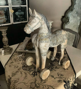 Cavallino in legno decorativo 50 cm