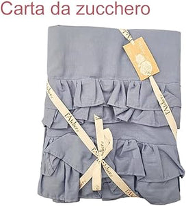 Lenzuola Completo letto matrimoniale shabby Brigitte carta zucchero