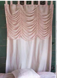 Tenda shabby con mantovana drappeggio rosa- Marieclaire-L'Atelier17