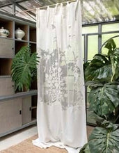 Carica l&#39;immagine nel visualizzatore di Gallery, Tenda Blanc Mariclò lino intarsio centrale
