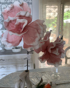 Peonia rosa artificiale 96 cm