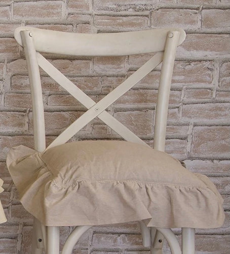 cuscini per sedia shabby con voilant collezione Essentiel di Atelier 17
